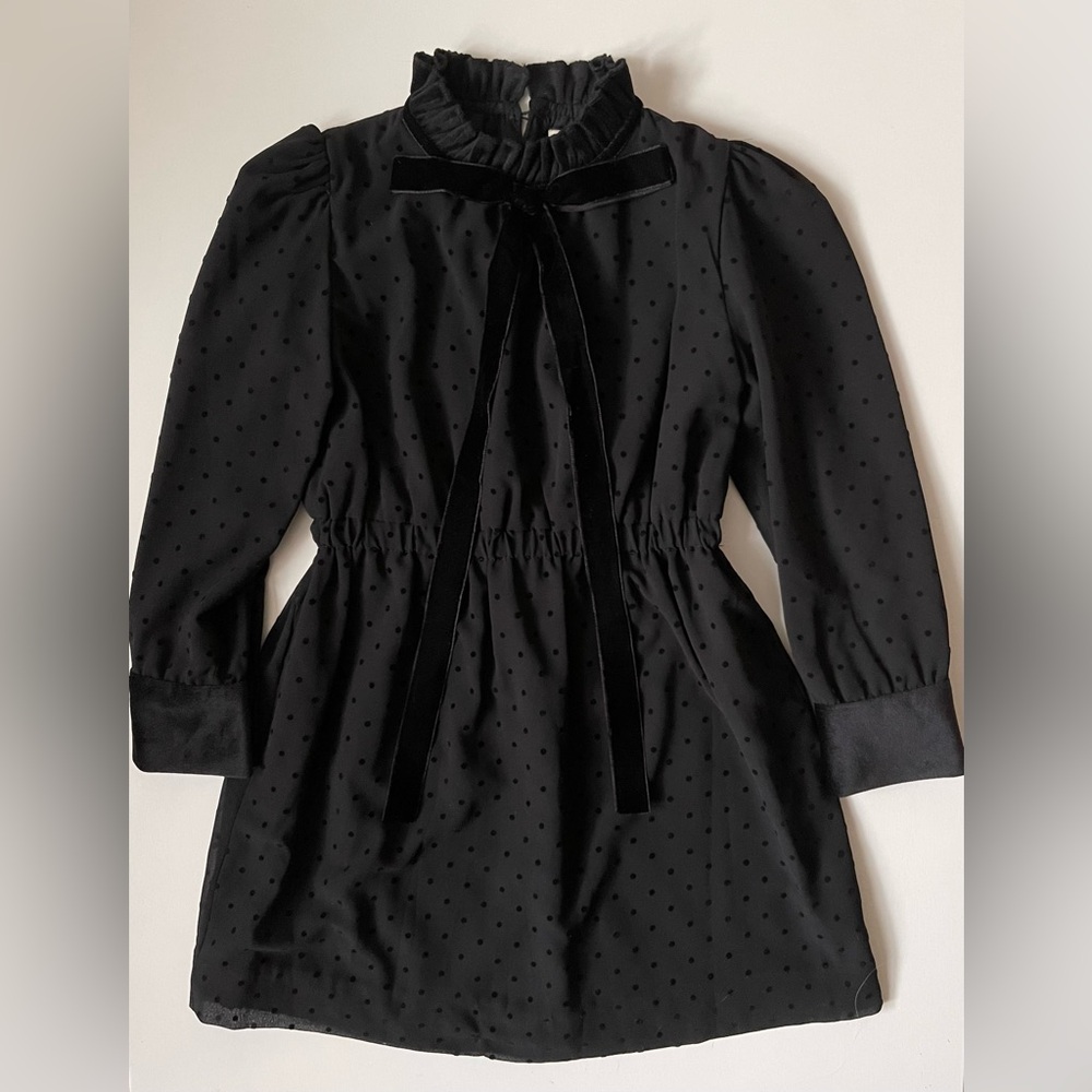 Nueces Girls Jazmin Black Dress - 7Y